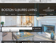 Tablet Screenshot of bostonsuburbsliving.com